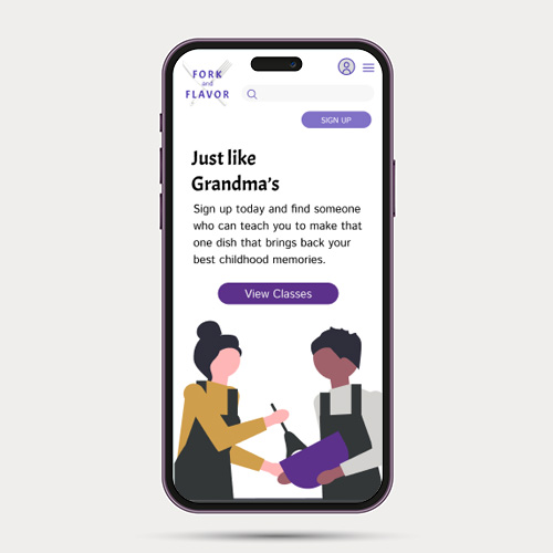 Fork and Flavor home page